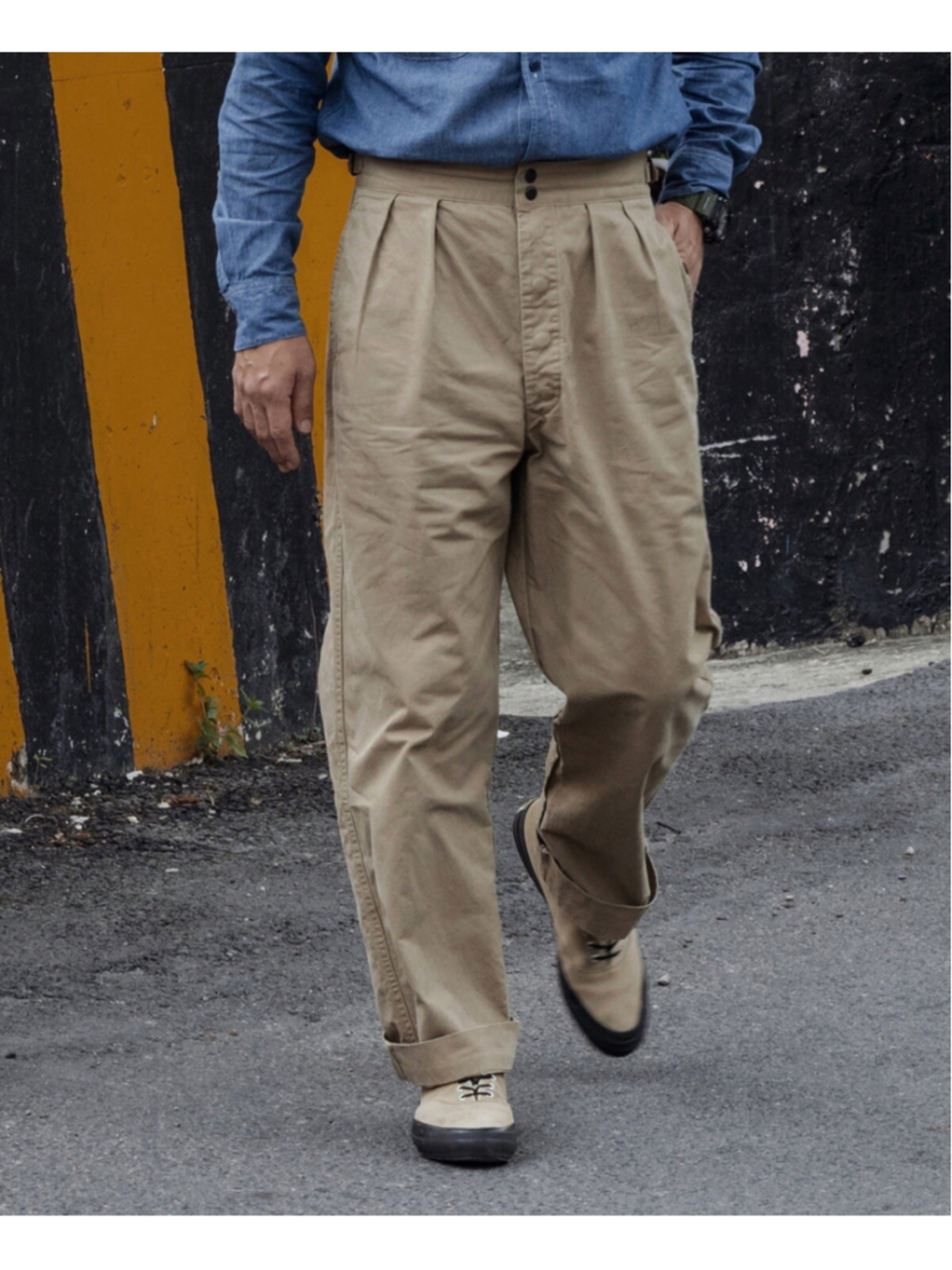 1960s AUS Army Combat Pants - KhakiNon Stock Mfg. Co. W34x30.5 100% Cotton